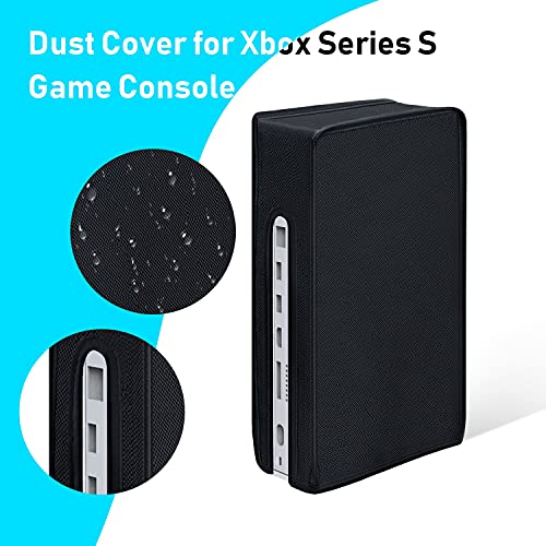 Mcbazel Dust Cover for Xbox Series S Console, Easy Access Cable Port, Protective Case Cover Waterproof for Xbox Series S Game Console - Black