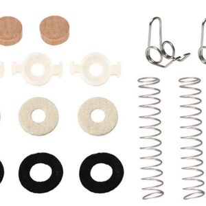 Jiayouy 16Pcs Trumpet Valve Spring Felt Washers Cork Pad Set Trumpet Valve Replacement Parts