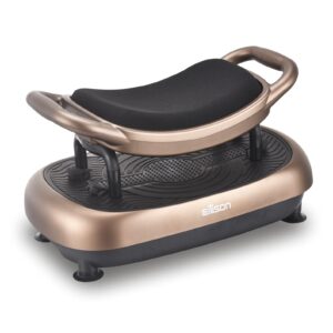 eilison fitabs 3d vibration plate exercise machine - oscillation, pulsation + 3d motion vibration platform | whole body viberation machine for weight loss, shaping, recovery, toning, abs (brown)