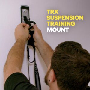 TRX Training Invizi-Mount Wall Anchor Mount Suspension Trainers, 2-in-1 Suspension Training Strap Hanger for Any Room, Holds up to 350 lbs.