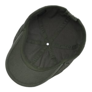 VOBOOM Cotton Washing Flat Cap Cabbie Hat Gatsby Ivy Irish Hunting Newsboy (Army Green)