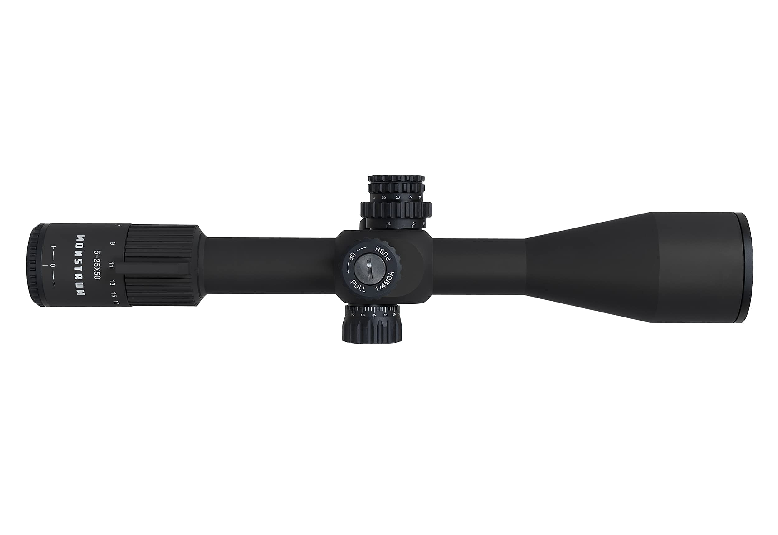 Monstrum G3 5-25x50 First Focal Plane FFP Rifle Scope with Illuminated MOA Reticle | ME308 Extended Series Offset Scope Mount | Bundle