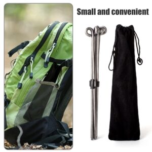 Camping Tripod Campfire Stand portable campfire,Over Fire Camp Grill with Carrying Bag for Outdoor Open Flame Cooking