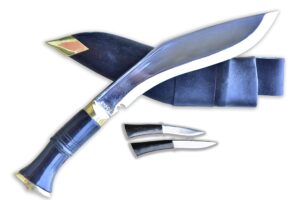 gk&co. kukri house official issued - genuine kukri/khukuri- 9 inch nepal armies service issue kukri knife -traditional horn handle- handmade in nepal