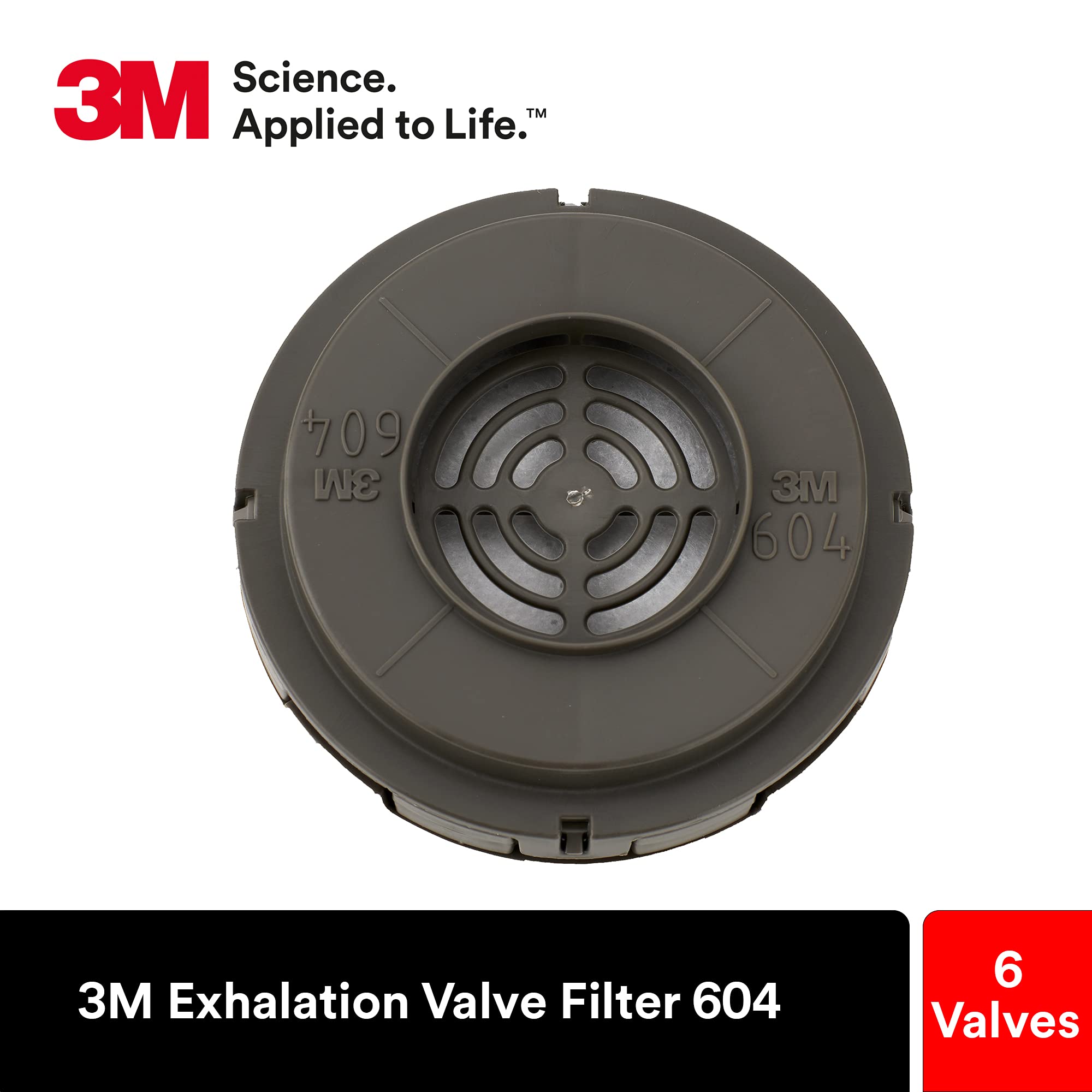 3M Exhalation Valve Filter 604, Pack of 6 EVF