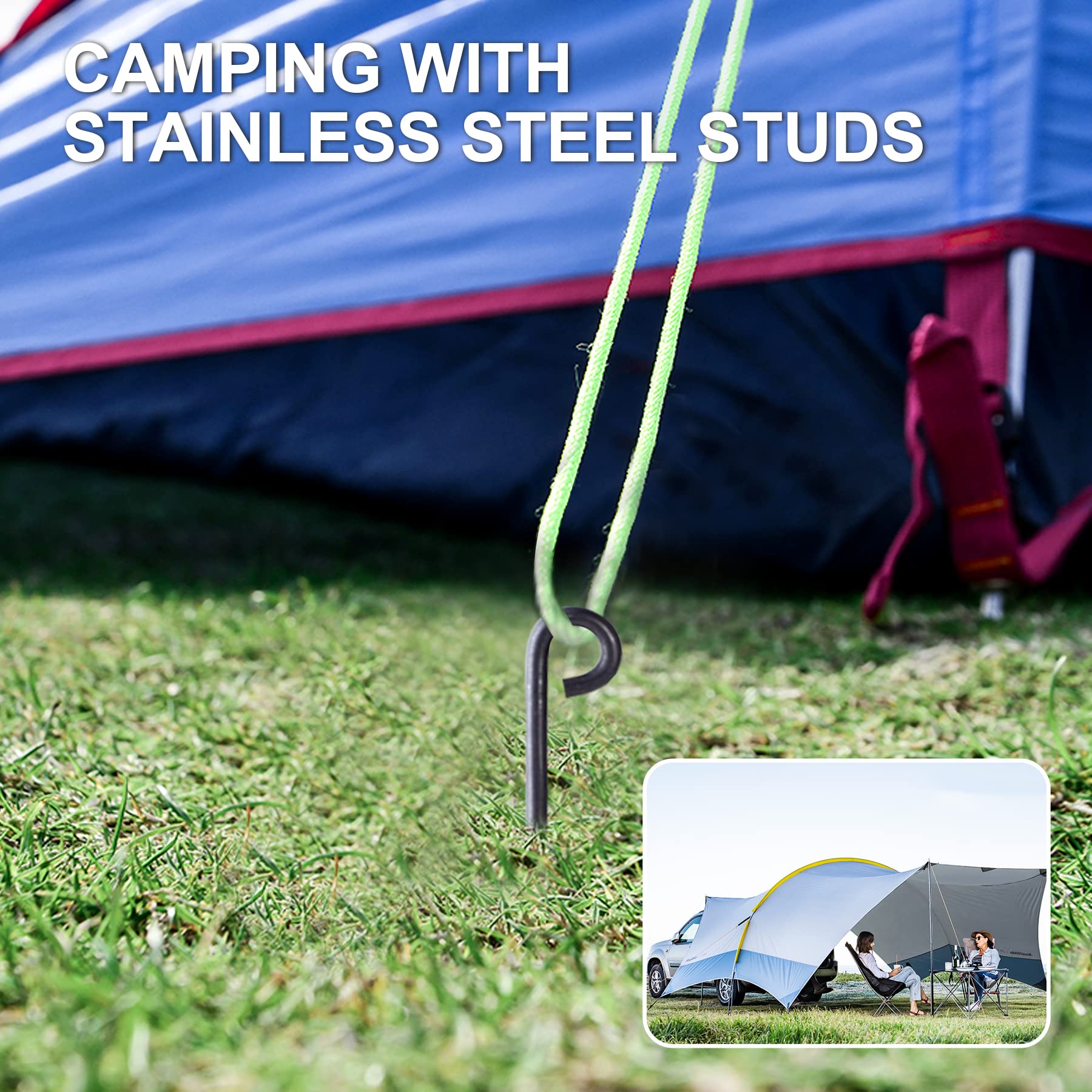 Camping Tripod Campfire Stand portable campfire,Over Fire Camp Grill with Carrying Bag for Outdoor Open Flame Cooking