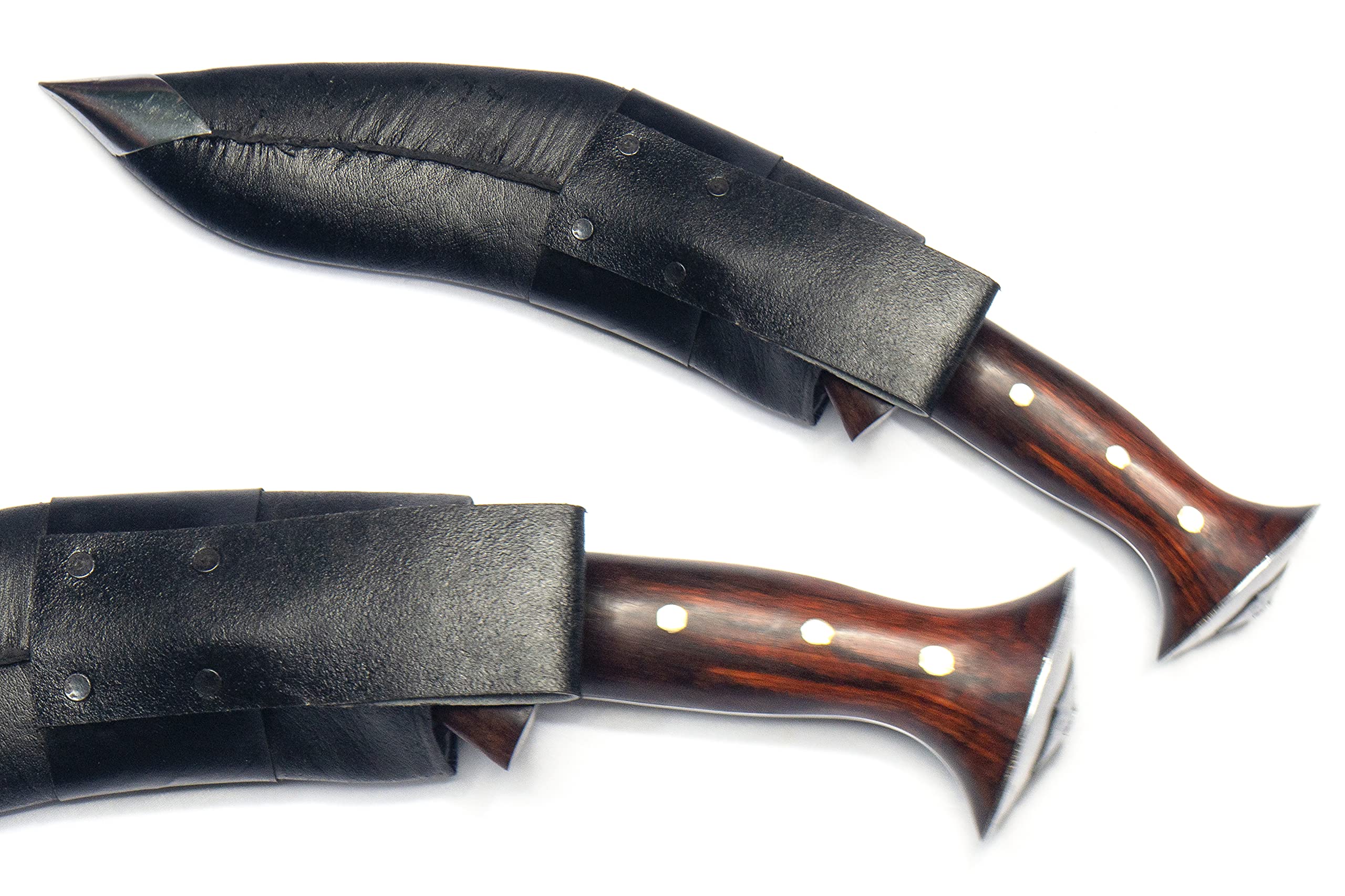 ESK GROUP Panawal Kukri Knife – 10 Inch Blade, 5 Inch Rosewood Handle with buffalo Leather Sheath and two small knives (Karda and Chakmak) - Handmade in Nepal