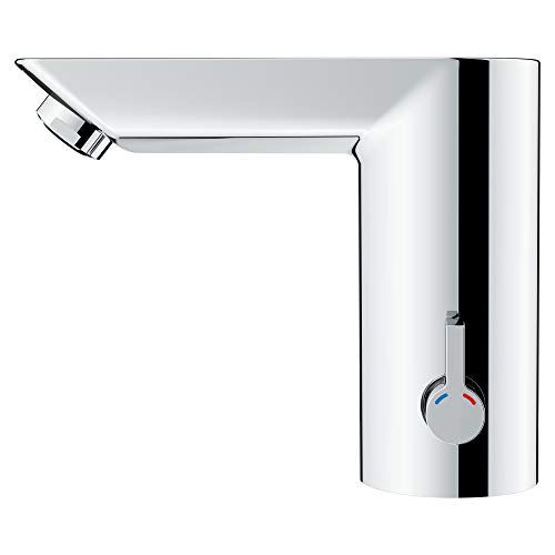 Grohe 36466000 Baucosmopolitan E Touchless Electronic Faucet with Temperature Control Lever, Battery-Powered