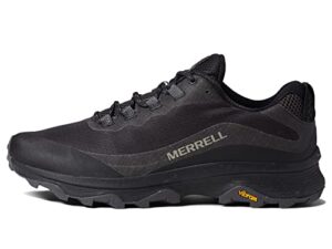 merrell men's trekking shoes, black/white, 10.5 au