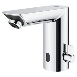 Grohe 36466000 Baucosmopolitan E Touchless Electronic Faucet with Temperature Control Lever, Battery-Powered