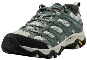 merrell moab 3 shoes for women - breathable leather, mesh upper, and classic lace-up closure shoes laurel 8 m