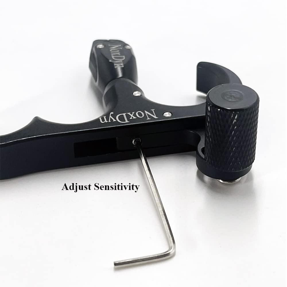 NoxDyn Bow Release 360° Rotatable Thumb Release 4 Fingers (Pure Black)