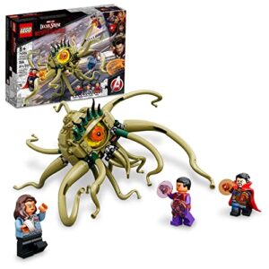 lego marvel gargantos showdown 76205 monster building kit with doctor strange, wong and america chavez for ages 8+ (264 pieces)