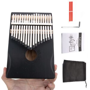 Kalimba Thumb Piano 17 Keys Mbira Finger Piano Portable Musical Instrument for Adults Beginners