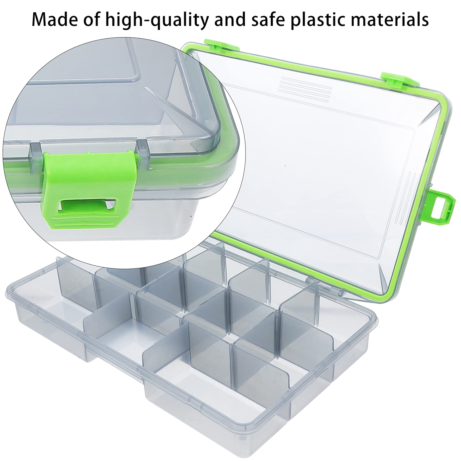 BESPORTBLE 1Pc Box Fishing Gear Storage Box Fishing Trays Tackle Organizer Tackle Bag jewelery organzer Lures Bag Earring Holder Fishing Storage Organizer Portable Plastic Bead Earrings