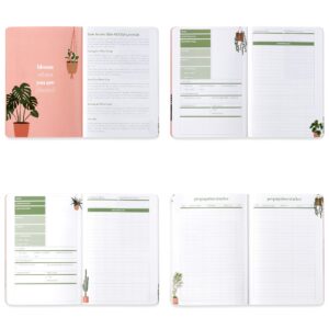 Erin Condren Plant Log Journal Petite Planner. Water and Fertilization Tracker, Propagation Logs, Notes Sections and More. For Indoor and Outdoor Plant Care. Portable Petite Planner