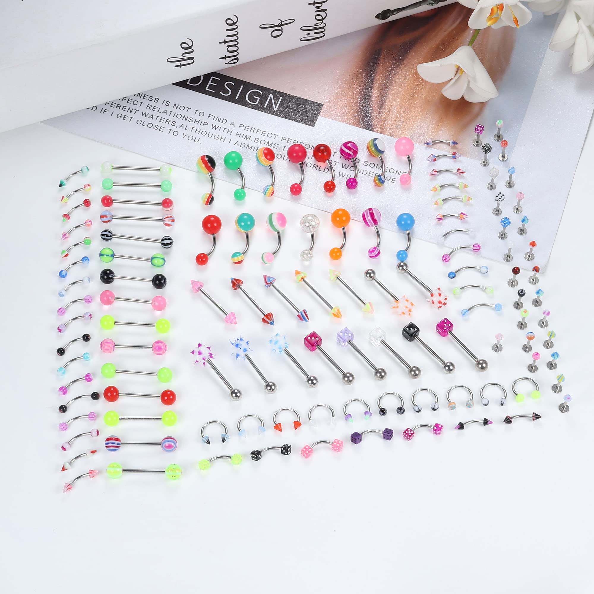 JOERICA 115Pcs body piercing