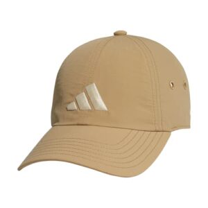 adidas Women's Influencer 3 Relaxed Strapback Adjustable Fit Hat, Beige Tone/Ecru Tint Beige, One Size