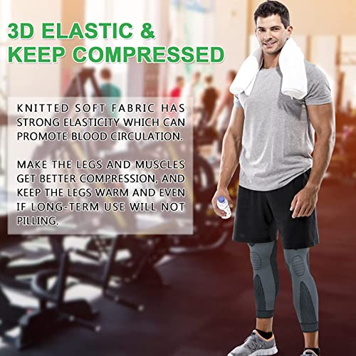 beister Full Leg Sleeve, Knee Braces for Knee Pain Women & Men, Knee Compression Sleeves, Knee Support for Meniscus Tear, ACL, Arthritis, Joint Pain Relief,Sport (Pair)