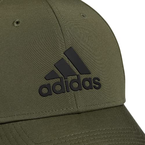 adidas Men's Gameday 3 Structured Stretch Fit Cap, Focus Olive Green/Black, Large-X-Large