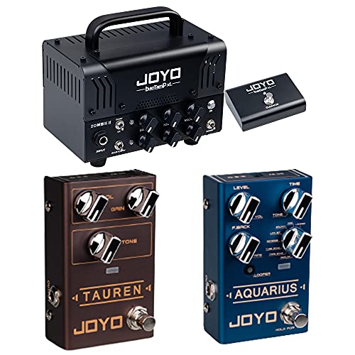 JOYO ZOMBIE II Mini Tube Amp Head and R-01 Distortion Pedal & R-07 Delay Pedal Most Frequently Combination Budget in Bundle