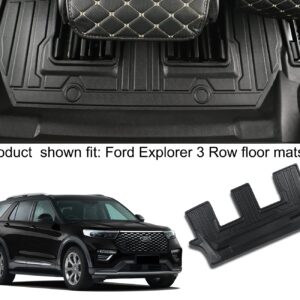 Antsvnn Floor Mats 3 Row & Cargo Liner for 2024 2023 2022 2021 2020 Ford Explorer All-Weather Guard Fits 7 Passenger Models