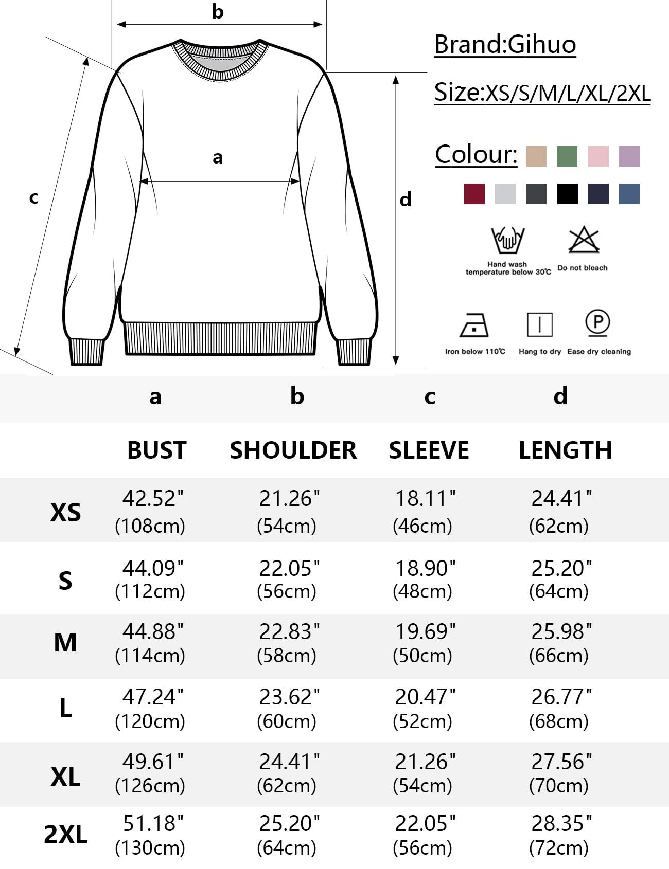 Gihuo Women's Winter Fleece Sherpa Lined Sweatshirt Crewneck Pullover Warm Heavyweight Long Sleeve Sweatshirt(DarkGrey, Small)