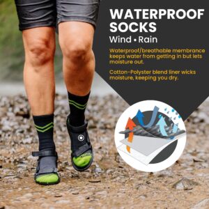 Showers Pass Crosspoint Waterproof Socks - Breathable & Water Resistance Horizon Socks - Essential For Men & Women - Gear For Any Outdoor Work Activities