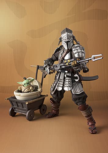 TAMASHII NATIONS - Star Wars: The Mandalorian - Ronin Mandalorian & Grougu (Beskar Armor), Bandai Spirits MEISHO Movie Realization Action Figure