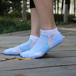 YBAOBAO Womens Performance Mesh Ventilating Comfort Athletic Socks ( 10 Pairs) (Multicolor, Shoe size:5-7)