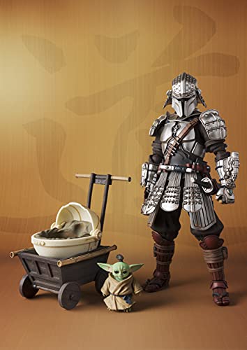 TAMASHII NATIONS - Star Wars: The Mandalorian - Ronin Mandalorian & Grougu (Beskar Armor), Bandai Spirits MEISHO Movie Realization Action Figure