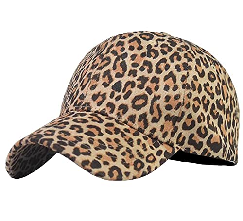 Foetest Adjustable Baseball Cap Leopard Print Hat Cotton Sunhat Headwear Outdoor Sports Cap