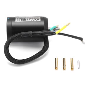 EVTSCAN 190kv Brushless Motor for Electric Mountain Bike for Electric Skateboard 5kw Glues Filled(8mm Round Shaft)