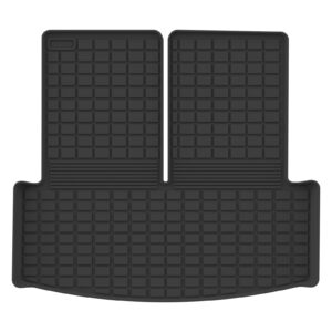 cartist cargo liner fits for ford explorer 2020-2024 2025 (6&7 passenger) accessories all weather trunk liner for explorer behind 2nd row (trunk mat with backrest mat)