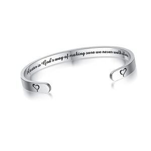 SAM & LORI Sisters Gifts from Sister Women Cuff Bracelet Birthday Friendship Best Friends Little Big Sister Bonus Soul Sister Jewelry A Sister is God's Way