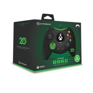 Hyperkin Duke Wired Controller for Xbox Series X|S/Xbox One/Windows 10 (Xbox 20th Anniversary Limited Edition) (Black) - Officially Licensed by Xbox