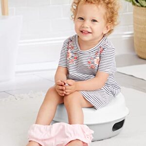 Skip Hop Potty Training Toilet, Go Time 3-in-1 Potty, White/Grey