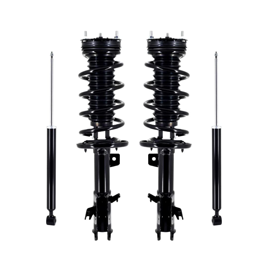 PM Auto Set of 4 Front-Rear Quick Complete Strut-Coil Spring-Shock Absorber For 2011-2016 Ford Fiesta