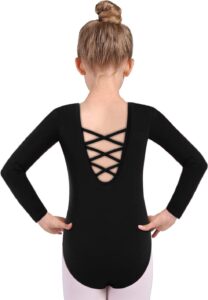 qzsh girls dance leotard crisscross straps back,toddlers ballet top,kids gymnastics dancewear（5028-06-xxl）