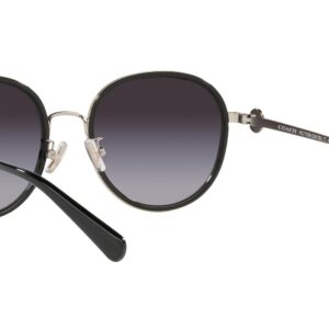 Coach HC7129 Sunglasses, Black/Grey Gradient, 54 mm