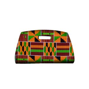 africstyle ankara print clutch multi-colored africa purse african handbag, ankara fabric, african print clutch