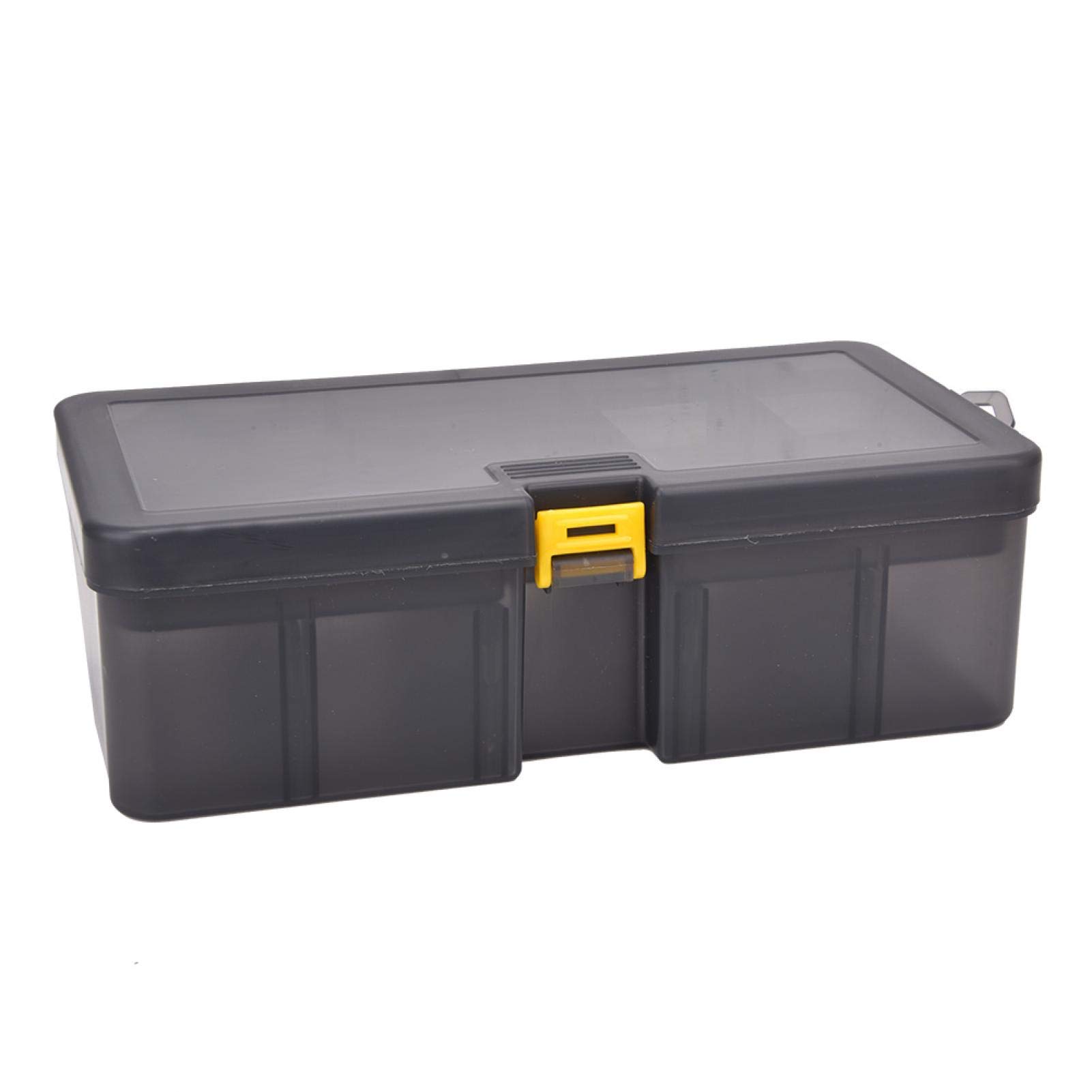 Shipenophy Plastic Fishing Box, PP Material Fishing Accessories Impact Resistance Double Layers Easy to Use for Outdoor for Fishing