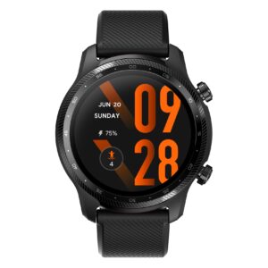 ticwatch pro 3 ultra gps smartwatch qualcomm sdw4100 and mobvoi dual processor system wear os smart watch for men fatigue assessment 3-45 days battery nfc mic speaker ios android compatible