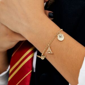 Harry Potter Womens Charm Bracelet - 7-inch Bracelet Charms Jewelry