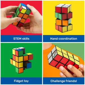 Rubik's Tower, 2x2x4 Complex Color-Matching Puzzle Travel Problem-Solving Cube Challenging Brain Teaser Fidget Toy, for Adults & Kids Ages 8 and up