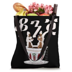 Beautiful Ethiopian Barista Women Jebena Habesha Style Tote Bag