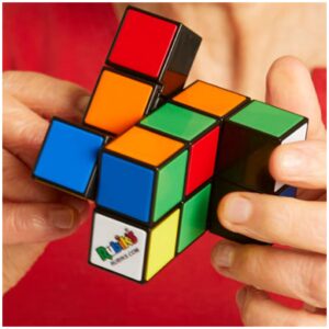 Rubik's Tower, 2x2x4 Complex Color-Matching Puzzle Travel Problem-Solving Cube Challenging Brain Teaser Fidget Toy, for Adults & Kids Ages 8 and up