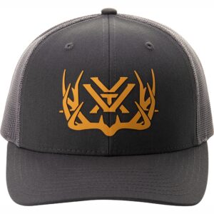 Vortex Optics Silicone Weld Full Tine Mesh Snap Back Caps (Charcoal)