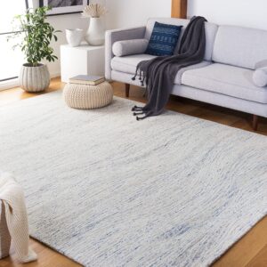 safavieh metro collection 8' x 10' light blueivory met995l handmade premium wool living room dining bedroom area rug