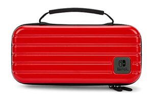 powera travel pro case for nintendo switch - oled model, nintendo switch, nintendo switch lite - red